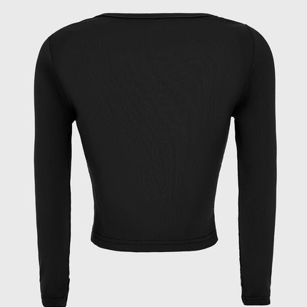 Scoop Neck Long Sleeve T-Shirt