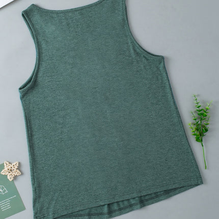 V-Neck Wide Strap Tank