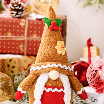 2-Pack Christmas Gingerbread Gnomes