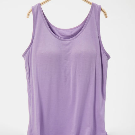 Scoop Neck Wide Strap Tank