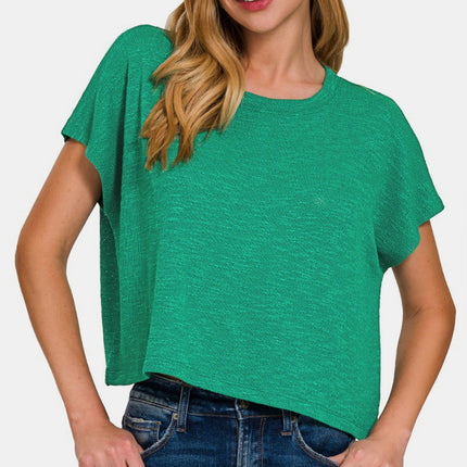 Zenana Round Neck Short Sleeve T-Shirt