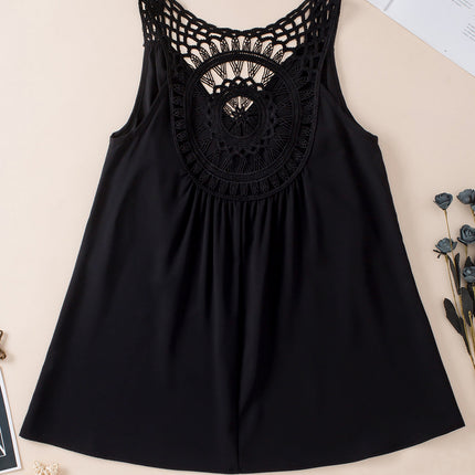 Openwork V-Neck Tank