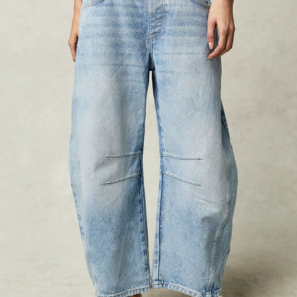 Wide Leg Jeans with Pockets