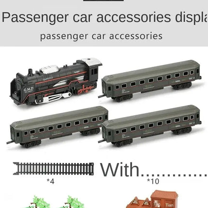 Simulation Electric Train Model with Track Railway Toys Battery Operated Classical High-speed Rail train toys for children