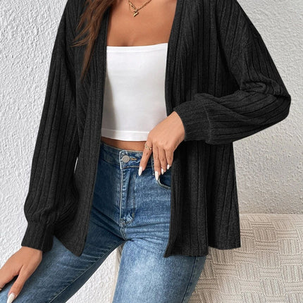 Open Front Long Sleeve Cardigan