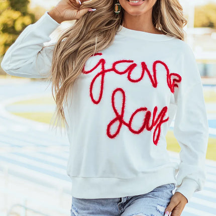 Round Neck Long Sleeve Sweatshirt