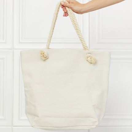 Justin Taylor Picnic Date Tassel Tote Bag