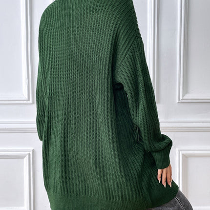 Open Front Long Sleeve Cardigan