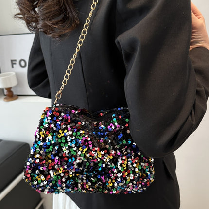 Sequin Removable Strap Shoulder Bag