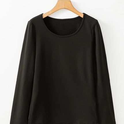 Round Neck Long Sleeve Top