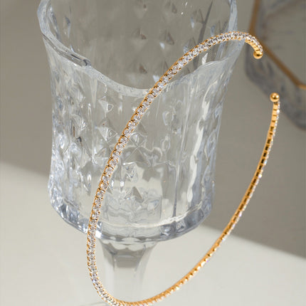 Stainless Steel Inlaid Zircon Necklace