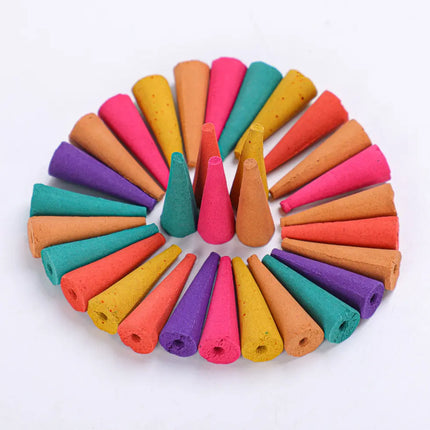 280Pcs Backflow Incense Cones 100% Natural Scents Waterfall Rose Tulip Jasmine Lavender for Burner Holder Meditation Yoga Gift