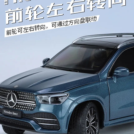 1:24 Benz GLE350 GLE SUV Alloy Car Diecasts & Toy Vehicles Car Model Sound and light Pull back Car Toys For Kids Gifts