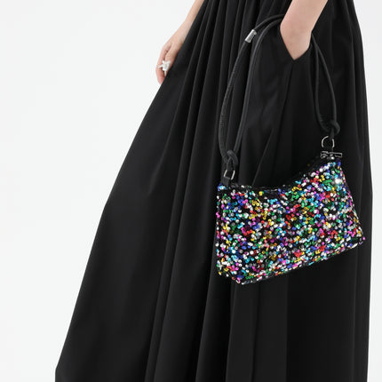 Sequin Double Strap Shoulder Bag