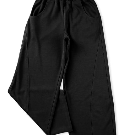 Elastic Waist Sweatpants with Pockets