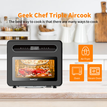 Combo de horno tostador y freidora de aire Geek Chef, 26 cuartos de galón