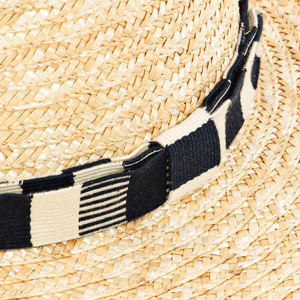 Fame Strap Wide Brim Straw Hat