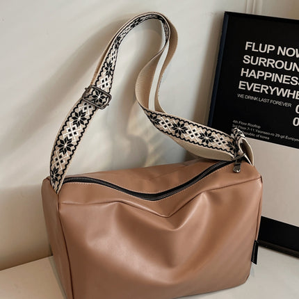 PU Leather Adjustable Strap Crossbody Bag