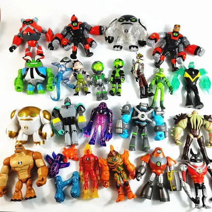 Genuine Ben Tennyson 10 Anime Figure Doll Monster Figure Toys Ben10 Omnitrix Table Ornaments Gifts for Children