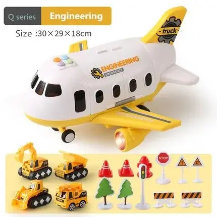 Large Early Education Aircraft Toys Passenger Plane Aircraft Toy DIY Car Toy Aircraft Kids Airplane Toy for Children's Day Gift