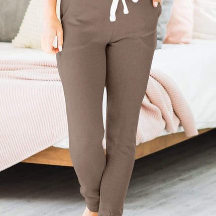 Drawstring Joggers with Pockets
