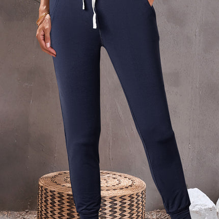 Drawstring Joggers with Pockets
