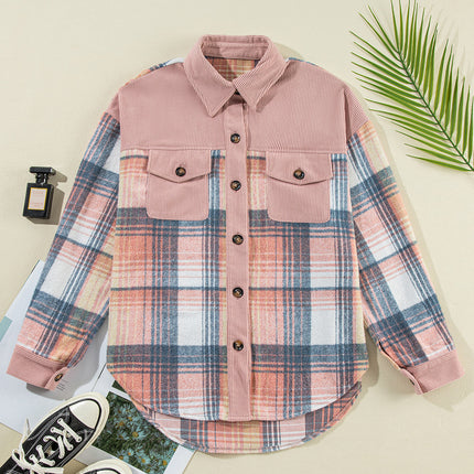 Plaid Button Up Long Sleeve Shacket - Vickie Lynn's
