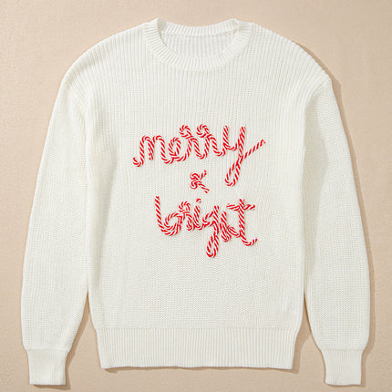 MERRY & BRIGHT Round Neck Sweater