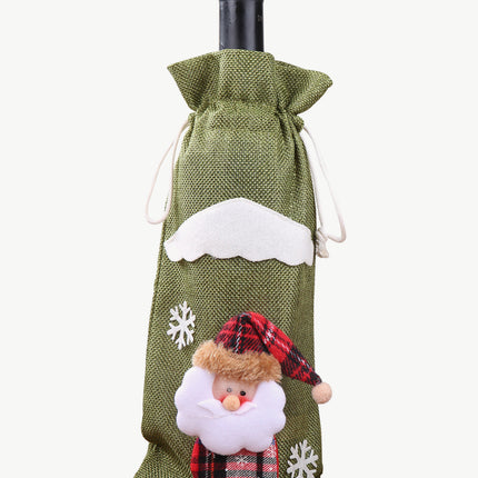 4-Pack Christmas Gnome Bottle Cover