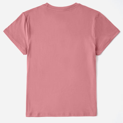 Letter Round Neck Short Sleeve T-Shirt