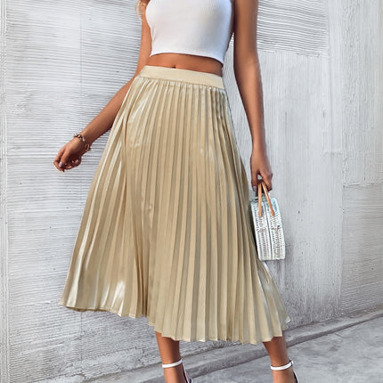 Pleated Midi Skirt