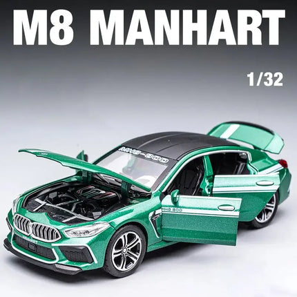 1:32 BMW M8 IM Supercar Alloy Diecasts & Toy Vehicles Metal Toy Car Model Sound and light Collection Kids Toy - Vickie Lynn's