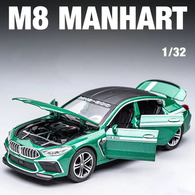 1:32 BMW M8 IM Supercar Alloy Diecasts & Toy Vehicles Metal Toy Car Model Sound and light Collection Kids Toy - Vickie Lynn's
