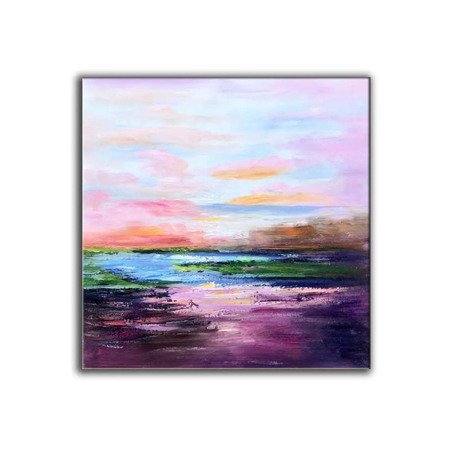 Large Hand Painted Oil Painting On Canvas Abstract Colorful Gold Painting Wall Art Handmade Artwork For Home Decor Best Gift