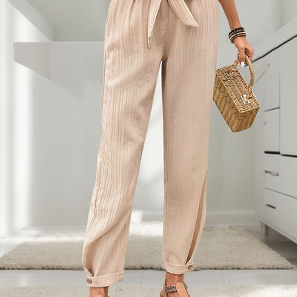 Tied High Waist Pants