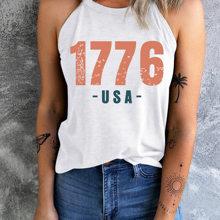 1776 USA Round Neck Tank