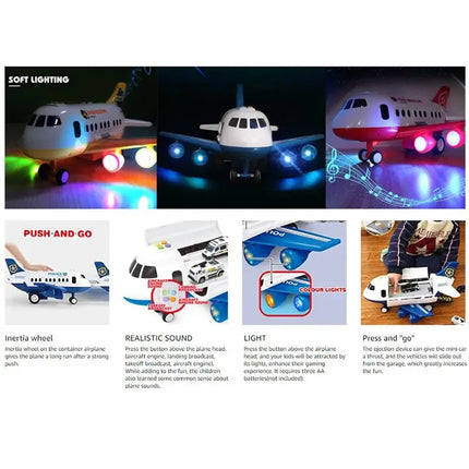 Large Early Education Aircraft Toys Passenger Plane Aircraft Toy DIY Car Toy Aircraft Kids Airplane Toy for Children's Day Gift