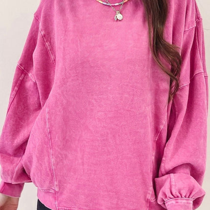 Round Neck Long Sleeve Sweatshirt