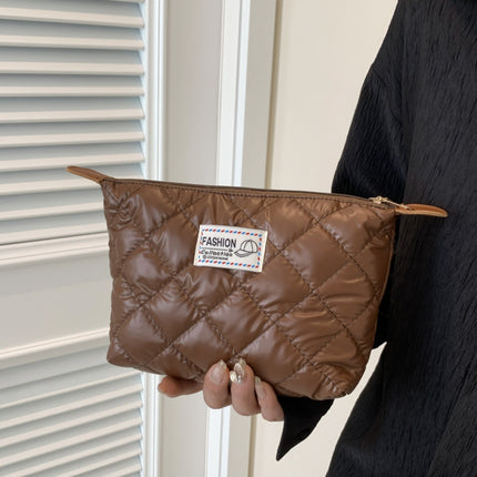 Solid Quilted Clutch with Zipper