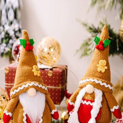 2-Pack Christmas Gingerbread Gnomes