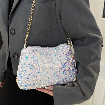 Sequin Removable Strap Shoulder Bag