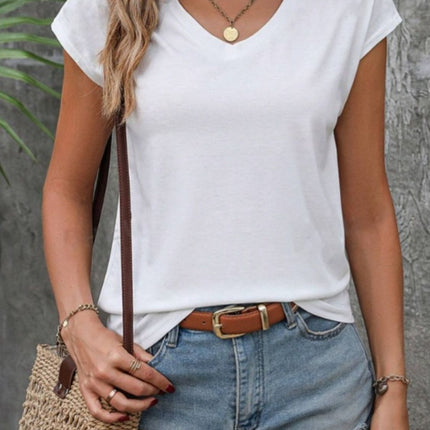 V-Neck Short Sleeve T-Shirt