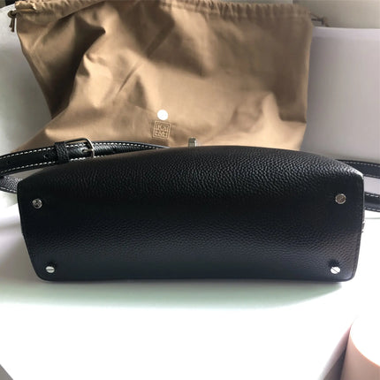 Swedish niche Toteme ladies lychee grain cowhide T-lock buckle simple commuting large-capacity shoulder Messenger bag clutch