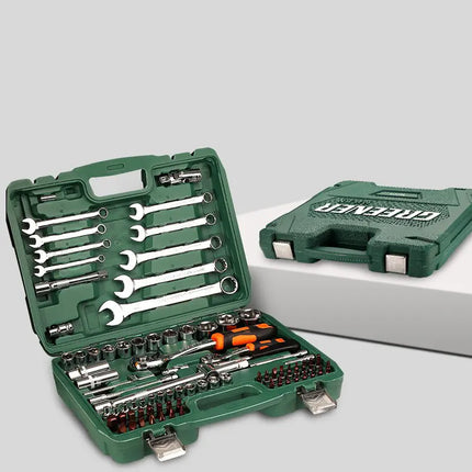 Multi-functional wrench set / dull wrench set open-end wrench set 150-piece set quick wrench combination