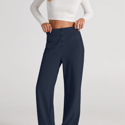 High Waist Wide Leg Pants
