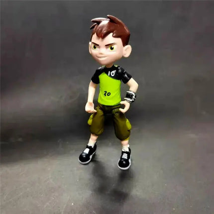 Genuine Ben Tennyson 10 Anime Figure Doll Monster Figure Toys Ben10 Omnitrix Table Ornaments Gifts for Children