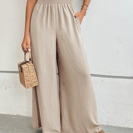 Perfee Wide Leg Pants with Pockets