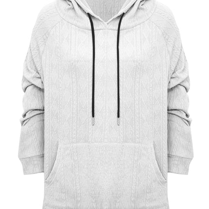 Full Size Drawstring Long Sleeve Hoodie