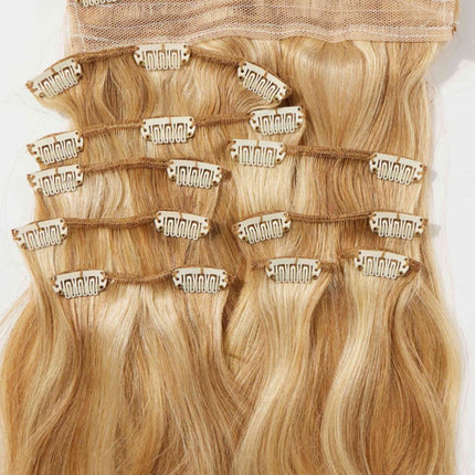 18" 200g #613 Straight Clip-in Hair Extensions Human Hair