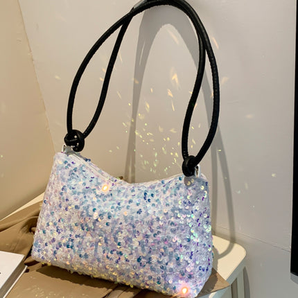 Sequin Double Strap Shoulder Bag